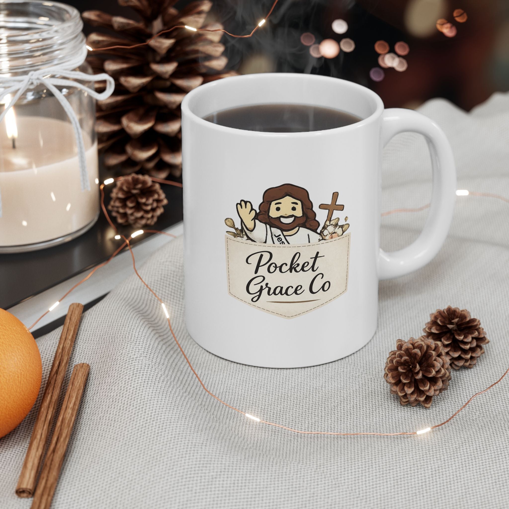 Signature Pocket Grace Ceramic Mug 02 (11oz & 15oz)